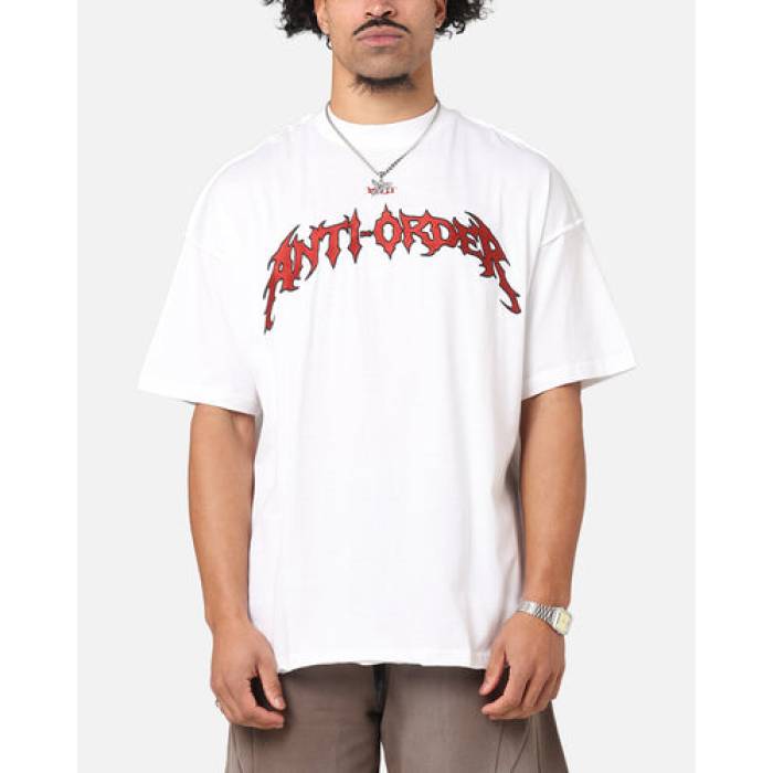 The Anti Order 【 Mosh Non Seam T-Shirt Mens White/Red 】 プルオーバー メンズ 白いこと 白いこと Red 赤・赤いこと