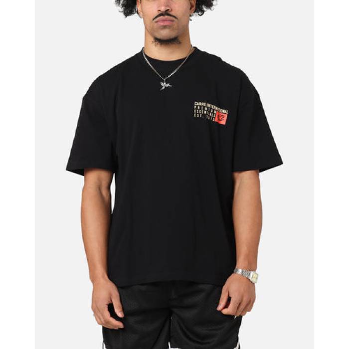 Carre 【 C-Star Level T-Shirt Mens Black 】 ティーシャツ メンズ 黒いこと 黒いこと