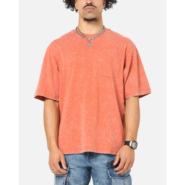 ジースター G-Star 【 Acid Wash Boxy T-Shirt Mens Red 】 Tシャツ メンズ Red 赤・レッド｜スニケス