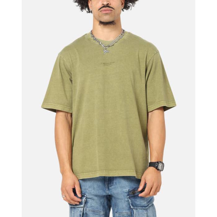ジースター G-Star 【 Overdyed Center Chest Boxy T-Shirt Mens Turf Green 】 プルオーバー メンズ 芝草 green 緑・緑であること