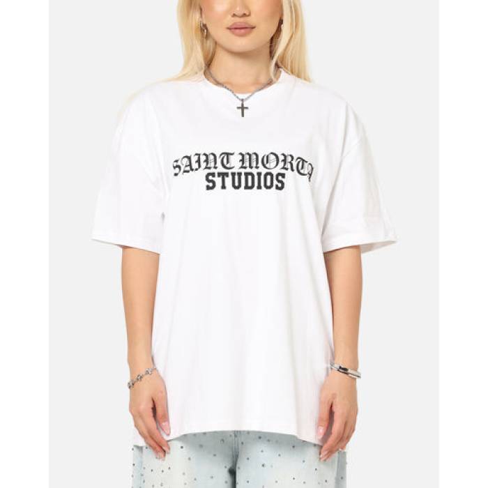 Saint Morta 【 Studios Boxy T-Shirt Womens White 】 ティーシャツ レディース 白いこと 白いこと Tシャツ・カットソー-トップス-レディースファッション