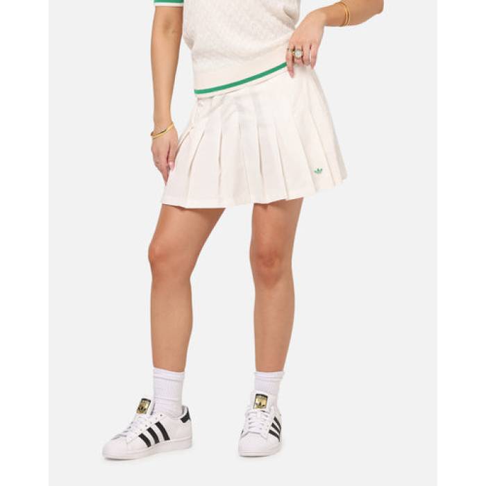 アディダス Adidas 【 Originals Pleated Skort Womens Chalk White 】 オリジナルス レディース 白色 ホワイト