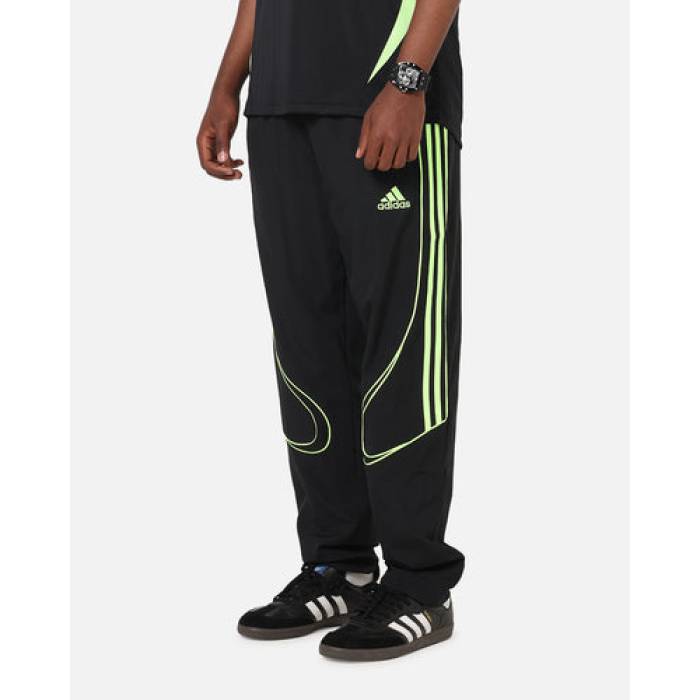アディダス Adidas 【 Teamgeist Adicolor Track Pants Mens Black/Green 】 貨物自動車 メンズ 黒いこと 黒いこと green 緑・緑であること