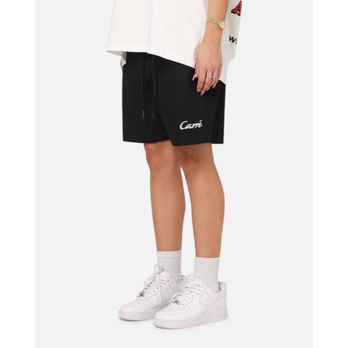 Carre 【 Da Script Beach Shorts Womens Black 】 原作 さる股引き レディース 黒いこと 黒いこと