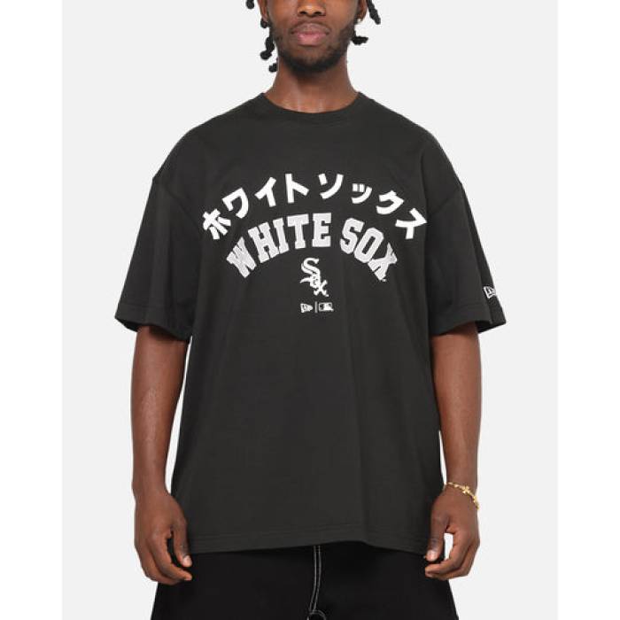 ニューエラ New Era 【 Chicago White Sox Kanji T-Shirt Mens Black 】 シカゴ 白色 ホワイト Tシャツ メンズ 黒色 ブラック