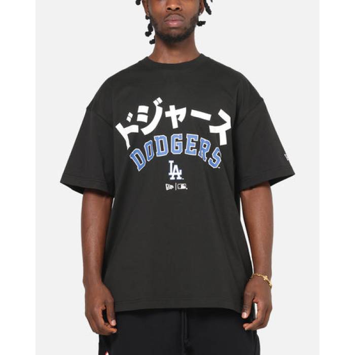 ニューエラ New Era 【 Los Angeles Dodgers Kanji T-Shirt Mens Black 】 ドジャース Tシャツ メンズ 黒色 ブラック