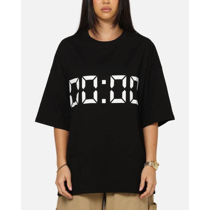 Vouseti 【 Us Against Time T-Shirt Womens Black 】 ひと休み プルオーバー レディース 黒いこと 黒いこと