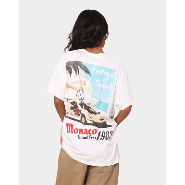 73Studio 【 Monaco 1983 T-Shirt Womens White 】 プルオーバー レディース 白いこと 白いこと