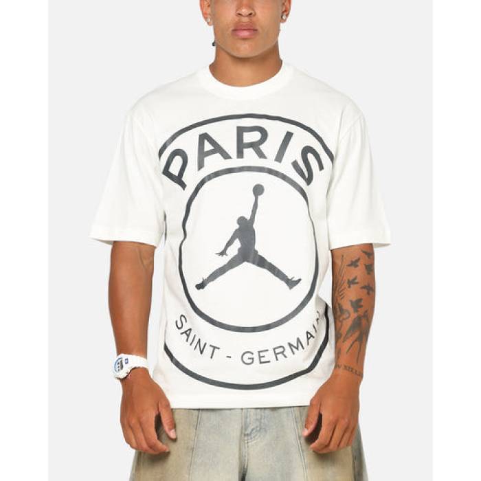 ナイキ ジョーダン Jordan 【 Paris Saint-Germain Logo T-Shirt Mens Sail 】 ロゴタイプ ティーシャツ メンズ