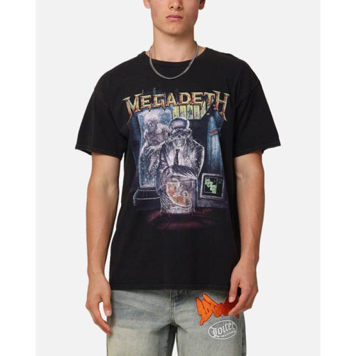 Megadeth 【 Embryo Vintage T-Shirt Mens Black Vintage 】 vintage ビンテージ・ヴィンテージ プルオーバー メンズ 黒いこと 黒いこと vintage ビンテージ・ヴィンテージ