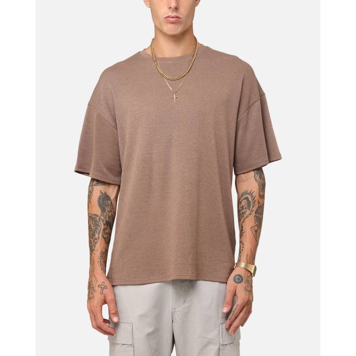 Xxiii 【 Tesalate T-Shirt Mens Brown 】 プルオーバー メンズ 赤銅色 赤銅色