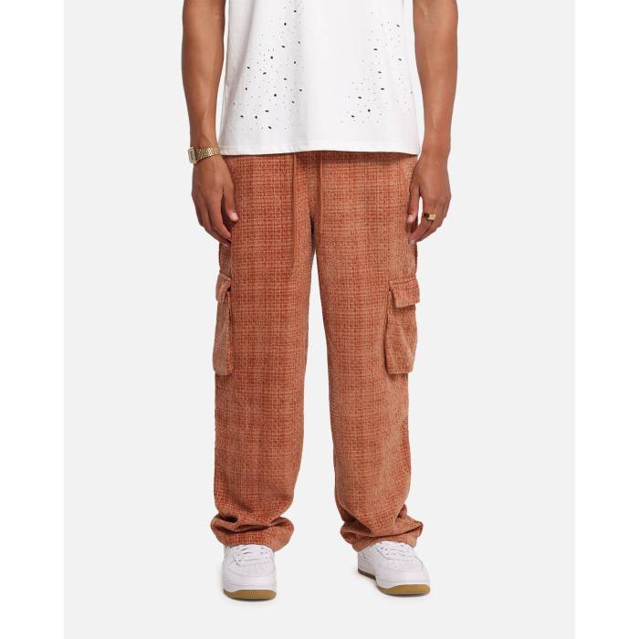 Xxiii 【 Boucle Tweed Cargo Pants Mens Rust 】 積貨委託貨物 メンズ