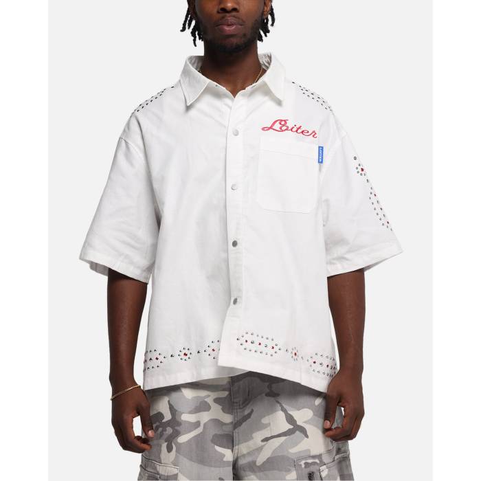 Loiter 【 Western Button Up Shirt Mens Cream 】 ウェスタン メンズ クリーム｜スニケス