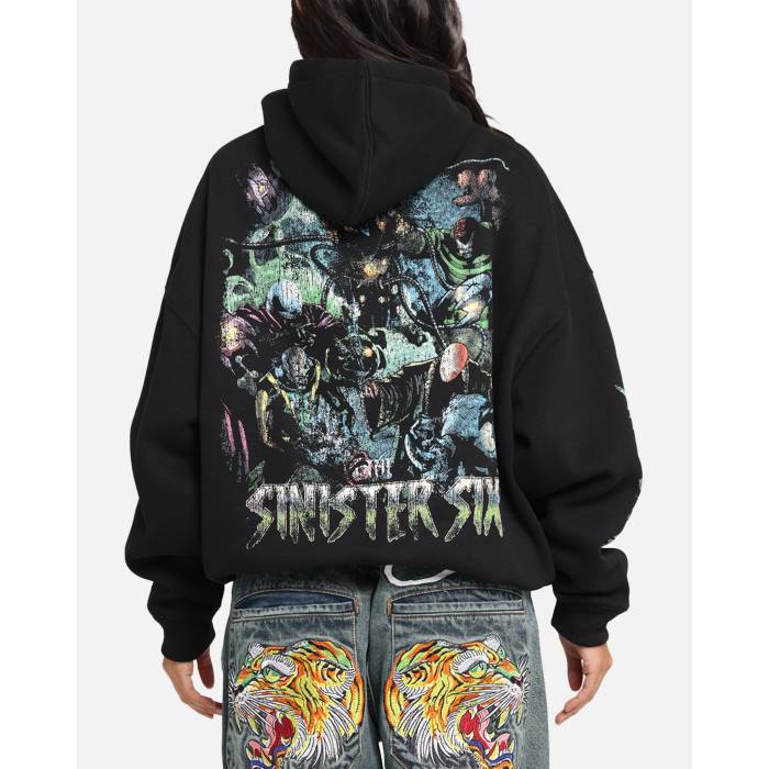 Goat Crew 【 Marvel Sinister Six Premium Hoodie Womens Black 】 Premium プレミアム フーディー パーカー レディース 黒色 ブラック