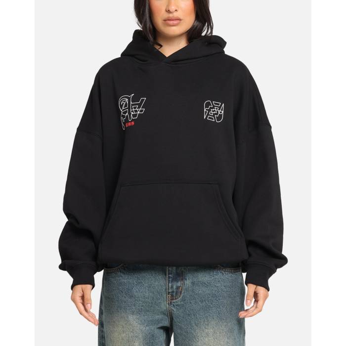 The Anti Order 【 Arcade Boxy Hoodie Womens Black 】 フーディー パーカー レディース 黒いこと 黒いこと