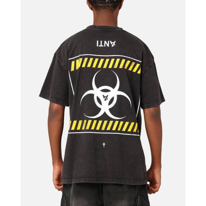 The Anti Order 【 Anti Nuclear T-Shirt Black Acid Wash Mens Black Acidwash 】 プルオーバー 黒いこと 黒いこと メンズ 黒いこと 黒いこと