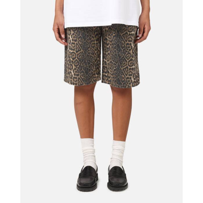Xxiii 【 Wide Leg Jorts Womens Leopard 】 レディース ヒョウ柄 レオパード