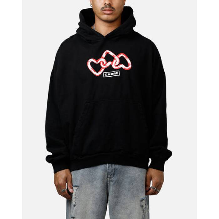 Carre 【 Link Hoodie Mens Black 】 フーディー パーカー メンズ 黒色 ブラック|スニケス