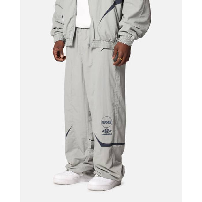 Boiler Room 【 X Umbro Shell Track Pants Mens Grey 】 アンブロ shell シェル トラック メンズ 灰色 グレー