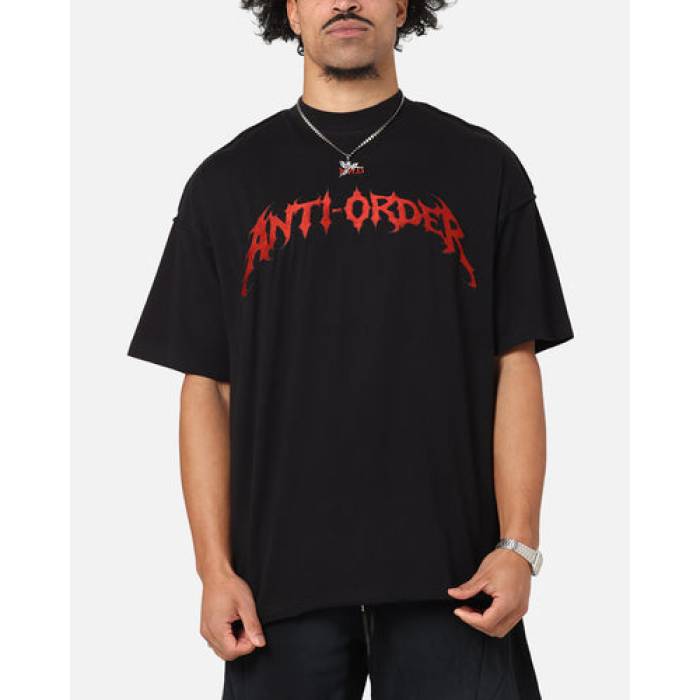 The Anti Order 【 Mosh Non Seam T-Shirt Mens Black/Red 】 プルオーバー メンズ 黒いこと 黒いこと Red 赤・赤いこと