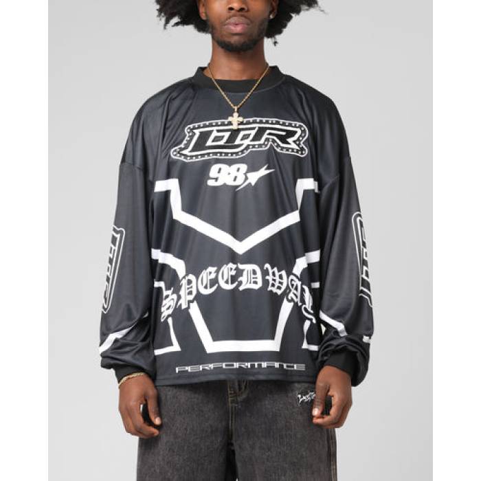 Loiter 【 Thrill Racing Long Sleeve T-Shirt Mens Black 】 Sleeve スリーブ Tシャツ メンズ 黒色 ブラック|スニケス