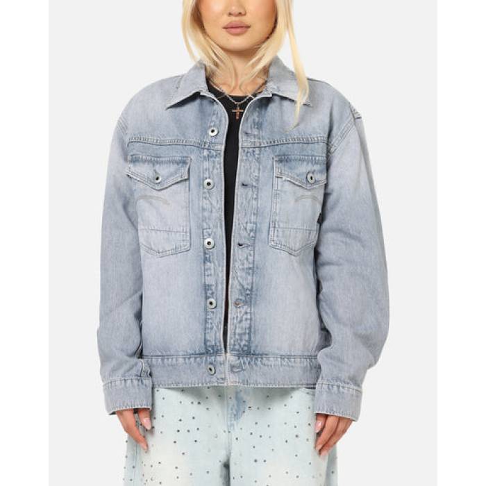 ジースター G-Star 【 Dakota Jacket Womens Vintage Blue 】 Jacket ジャケット レディース vintage ビンテージ・ヴィンテージ 青色 ブルー