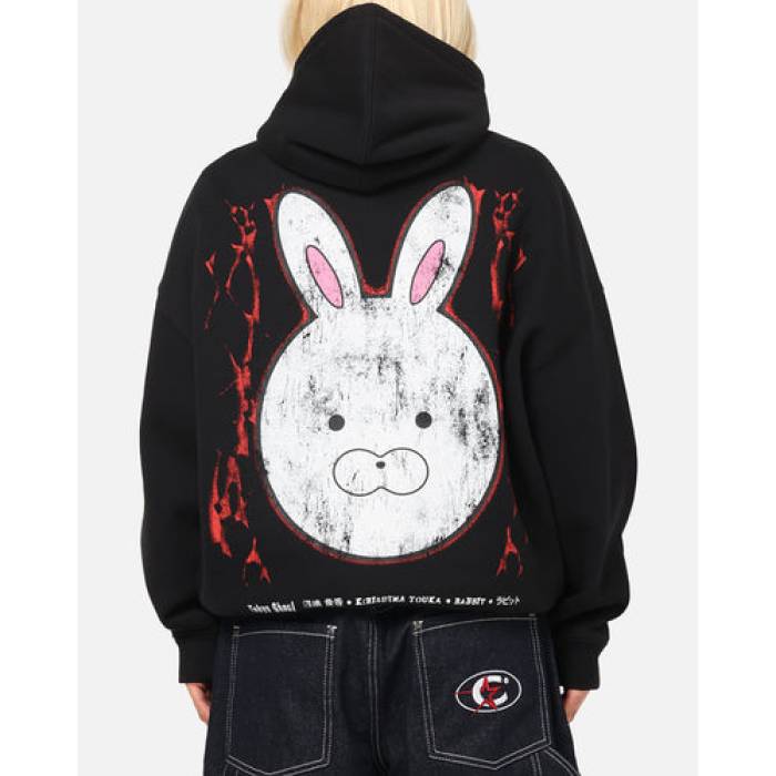 73Studio 【 X Tokyo Ghoul Rabbit Premium Hoodie Womens Black 】 Premium 割り増し金 フーディー パーカー レディース 黒いこと 黒いこと
