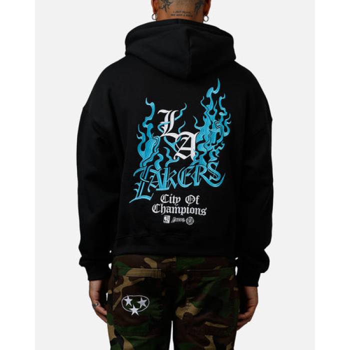 ミッチェル&ネス Mitchell & Ness 【 Los Angeles Lakers City Of Champions Hoodie Mens Black 】 Lakers レイカーズ シティ フーディー パーカー メンズ 黒色 ブラック