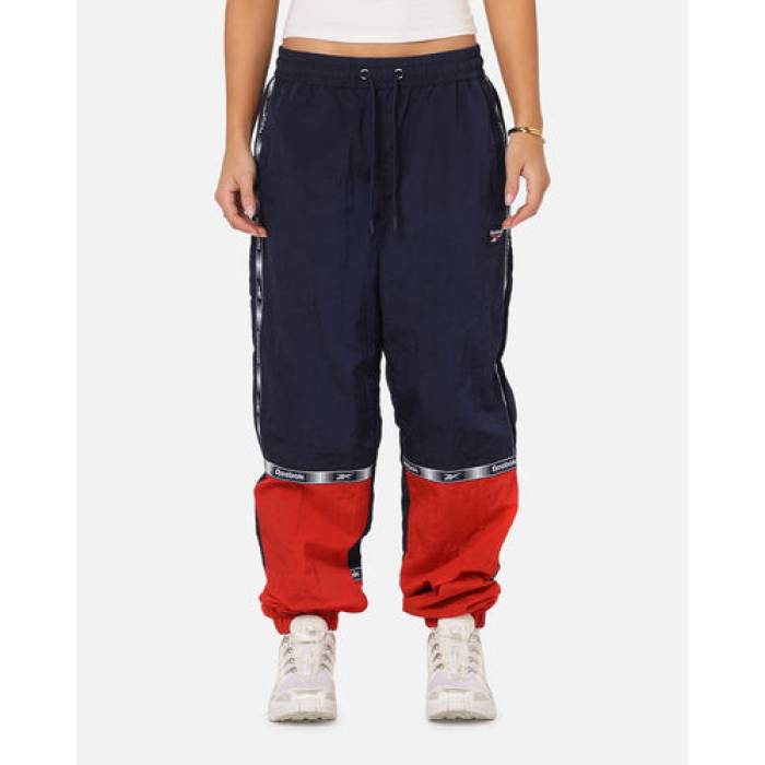 リーボック Reebok 【 Colour Block Joggers Womens Navy/Red 】 ジョガーパンツ レディース 紺色 ネイビー Red 赤・レッド