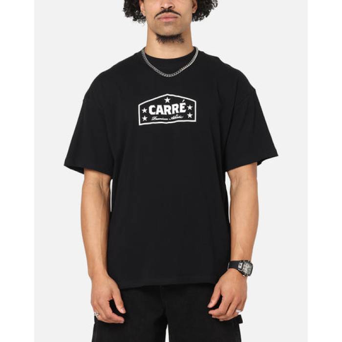 Carre 【 Block Star T-Shirt Mens Black 】 ティーシャツ メンズ 黒いこと 黒いこと