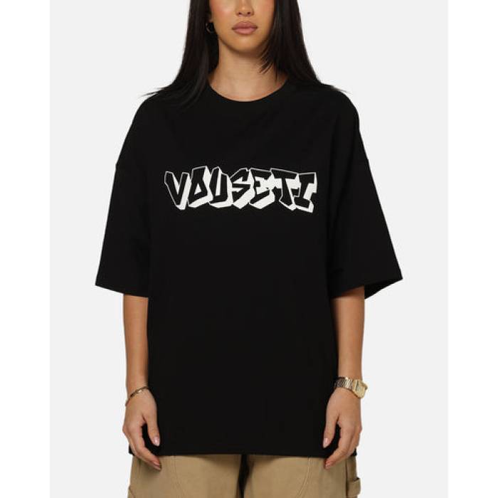 Vouseti 【 Bubble T-Shirt Womens Black 】 砂上の楼閣 プルオーバー レディース 黒いこと 黒いこと