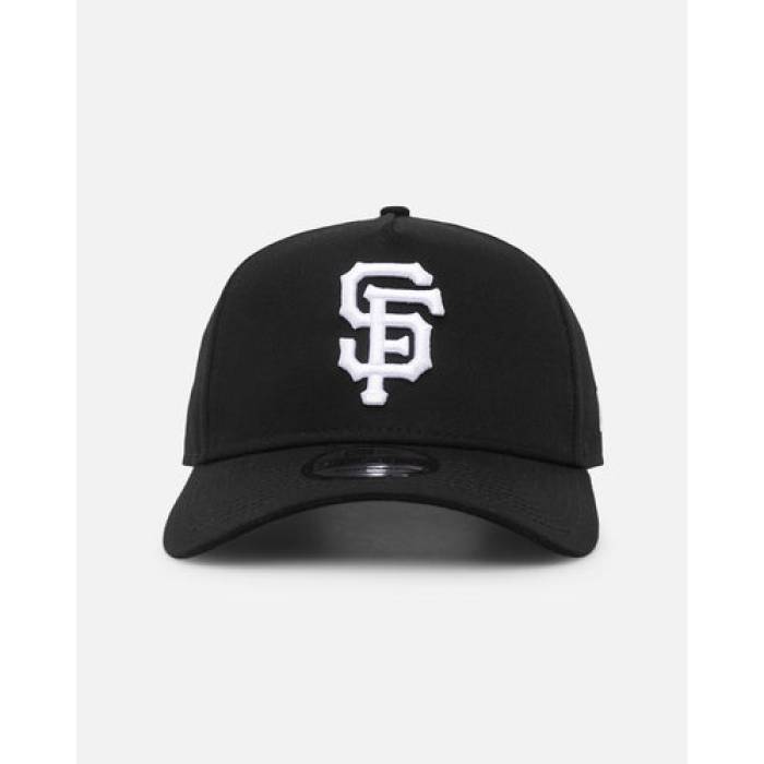 ニューエラ New Era 【 San Francisco Giants '' 9Forty A-Frame Snapback Mens Black/White 】 ジャイアンツ Snapback スナップバック バッグ メンズ 黒色 ブラック 白色 ホワイト