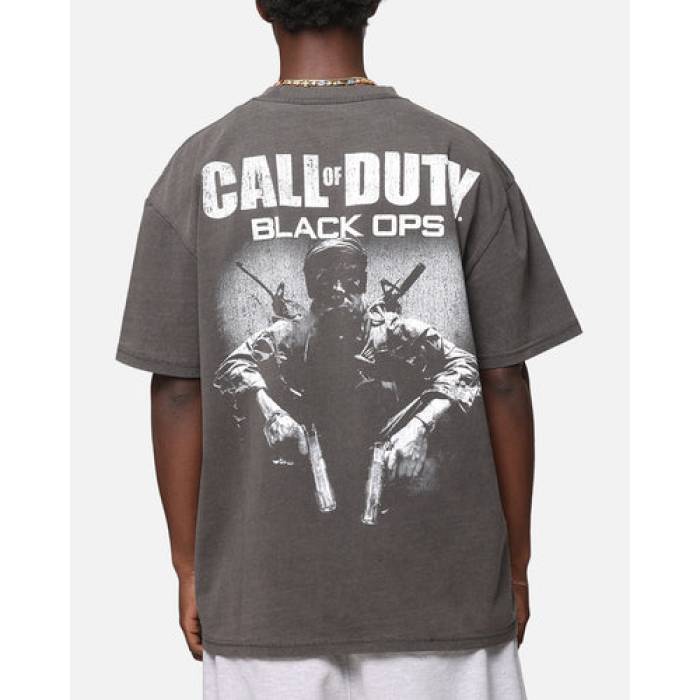 Goat Crew 【 X Call Of Duty Black Ops Heavy T-Shirt Mens Black Wash 】 黒いこと 黒いこと プルオーバー メンズ 黒いこと 黒いこと