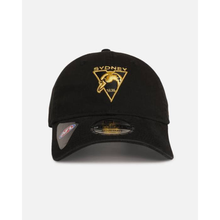 ニューエラ New Era 【 Sydney Swans 'Afl Black & Gold' 9Twenty Strapback Mens Black/Gold 】 黒色 ブラック メンズ 黒色 ブラック ゴールド