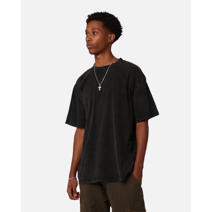 Culture Kings 【 Standard T-Shirt Mens Black Acidwash 】 standard 判定基準 ティーシャツ メンズ 黒いこと 黒いこと