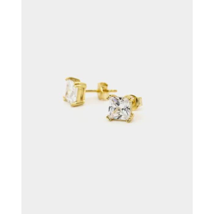 Saint Morta 【 Square Cut Earrings Mens Iced Gold 】 イヤリング メンズ ゴールド