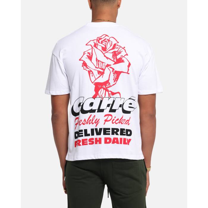 Carre 【 Freshly Picked T-Shirt Mens White 】 プルオーバー メンズ 白いこと 白いこと