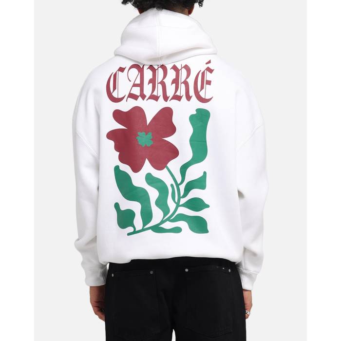 Carre 【 Eternal Garden Hoodie Mens White 】 フーディー パーカー メンズ 白色 ホワイト｜スニケス