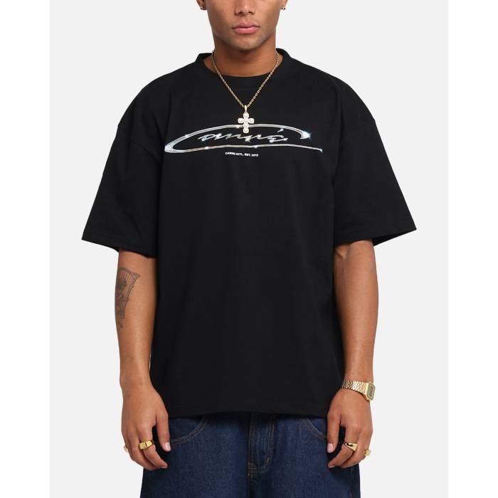 Carre 【 Cold Shine T-Shirt Mens Black 】 プルオーバー メンズ 黒いこと 黒いこと
