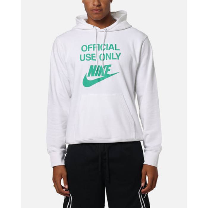 ナイキ Nike 【 Club French Terry Pullover Hoodie En Mens White/White/Gre 】 クラブ フーディー パーカー メンズ 白色 ホワイト｜スニケス