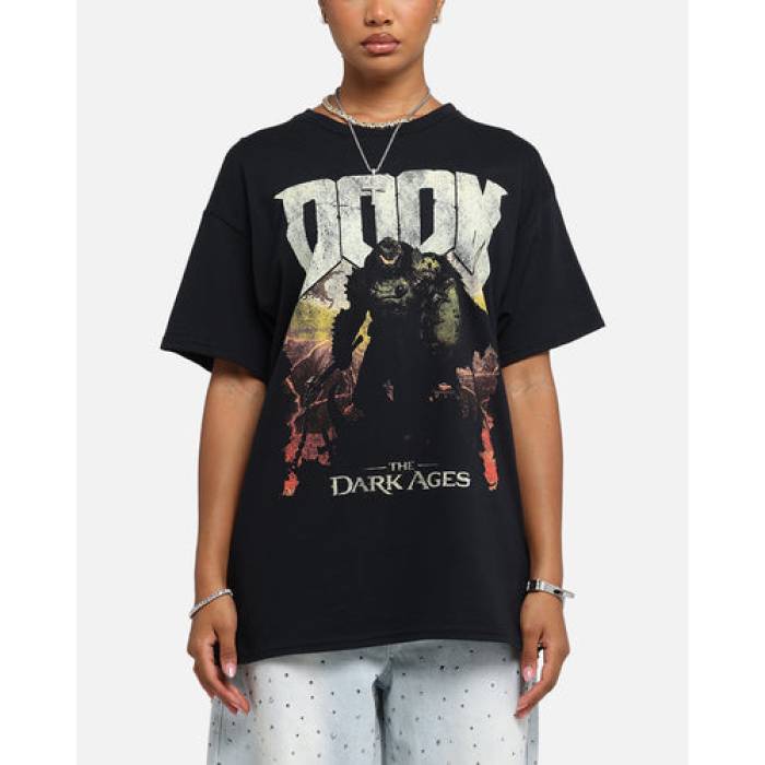 73Studio 【 X Doom Dark Ages T-Shirt Womens Black 】 Tシャツ レディース 黒色 ブラック|スニケス