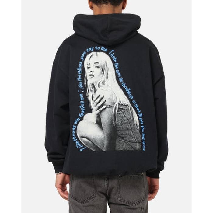 Camila Cabello 【 Hoodie Mens Black 】 フーディー パーカー メンズ 黒色 ブラック