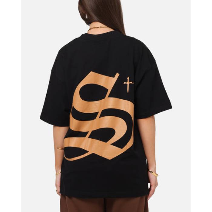 Saint Morta 【 Sacred Script T-Shirt Womens Black 】 原作 ティーシャツ レディース 黒いこと 黒いこと