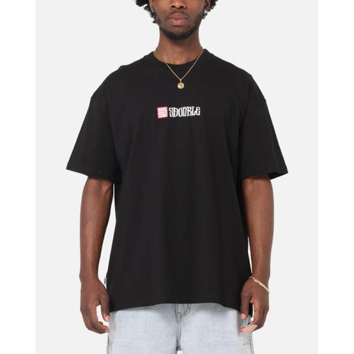 S Double 【 Cube Mid Block T-Shirt Mens Black 】 ミッド Tシャツ メンズ 黒色 ブラック｜スニケス