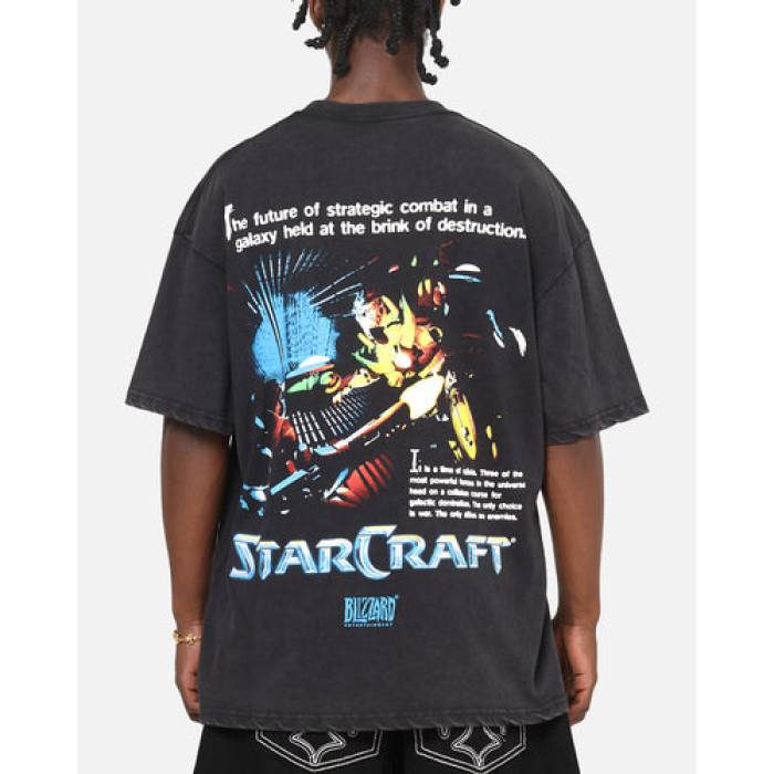 73Studio 【 X Starcraft '98 Factions Heavy T-Shirt Mens Black Wash 】 Tシャツ メンズ 黒色 ブラック｜スニケス