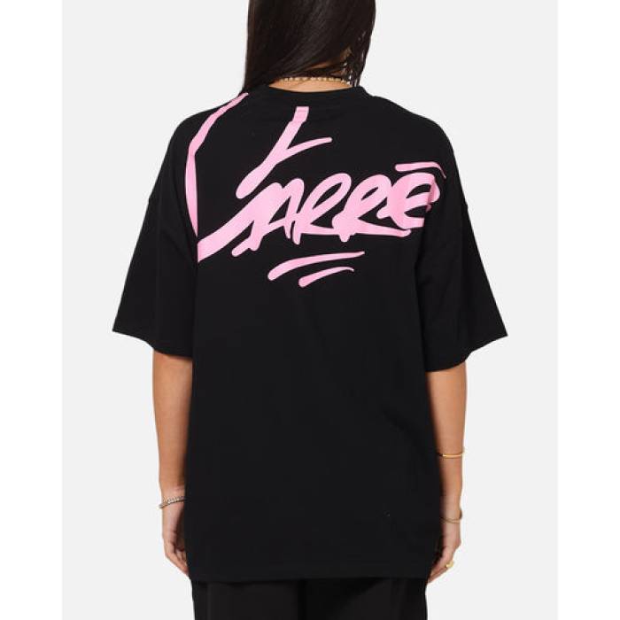 Carre 【 Graffiti T-Shirt Womens Black/Pink 】 プルオーバー レディース 黒いこと 黒いこと pink サクラ色
