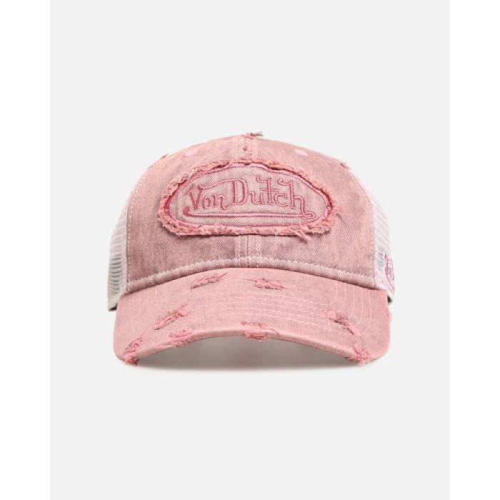 フォンダッチ Von Dutch 【 Overdye Wash Trucker Snapback Mens Pink 】 トラッカー Snapback スナップバック バッグ メンズ pink ピンク|スニケス