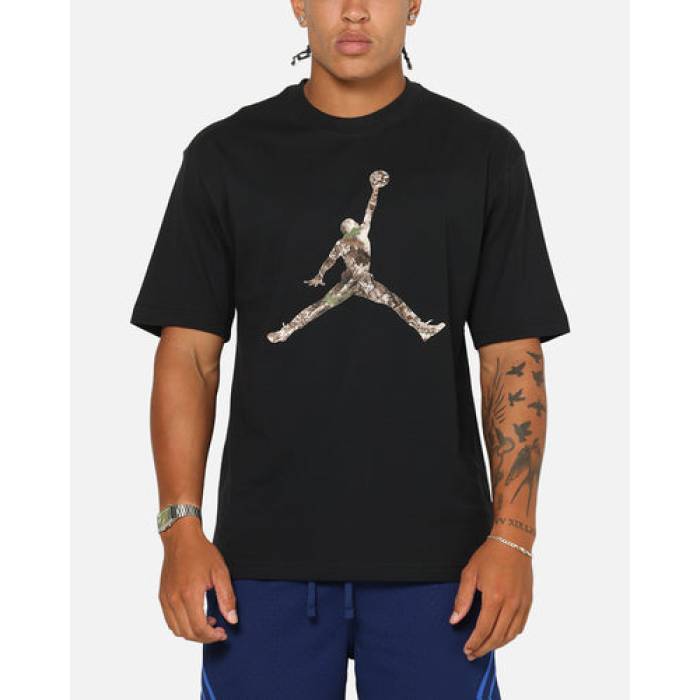 ナイキ ジョーダン Jordan 【 Brooklyn Realtree Jumpman T-Shirt Mens Black/Sail 】 ブルックリン Jumpman 飛び降りるマン プルオーバー メンズ 黒いこと 黒いこと