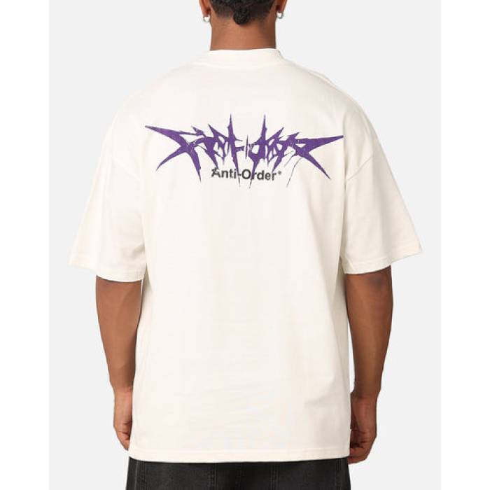 The Anti Order 【 Metal Mock Neck T-Shirt Mens Off White 】 金属元素 プルオーバー メンズ 白いこと 白いこと