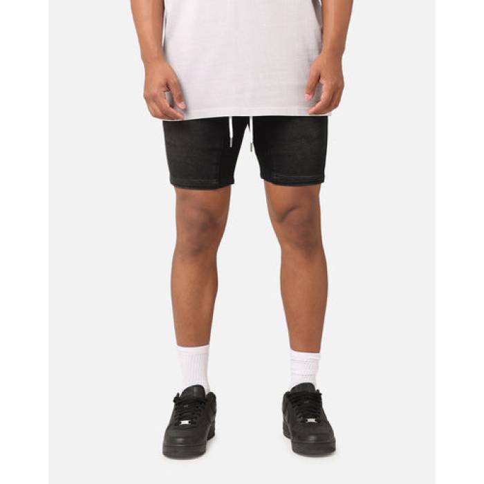 Saint Morta 【 Correr Denim Shorts Mens Washed Black 】 ジーンズ さる股引き メンズ 黒いこと 黒いこと